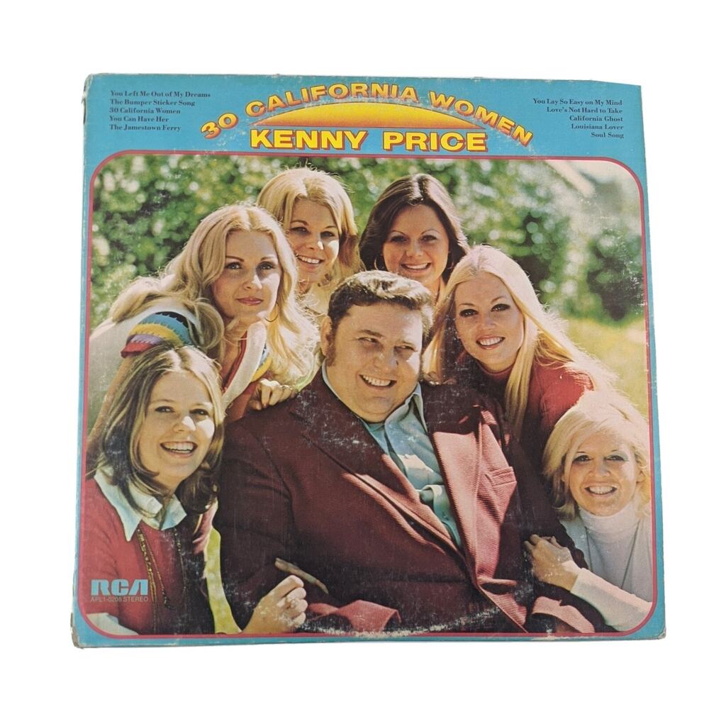 Kenny Price Record "30 California Women" 1973 Country